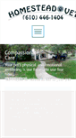 Mobile Screenshot of homesteadvetservices.com